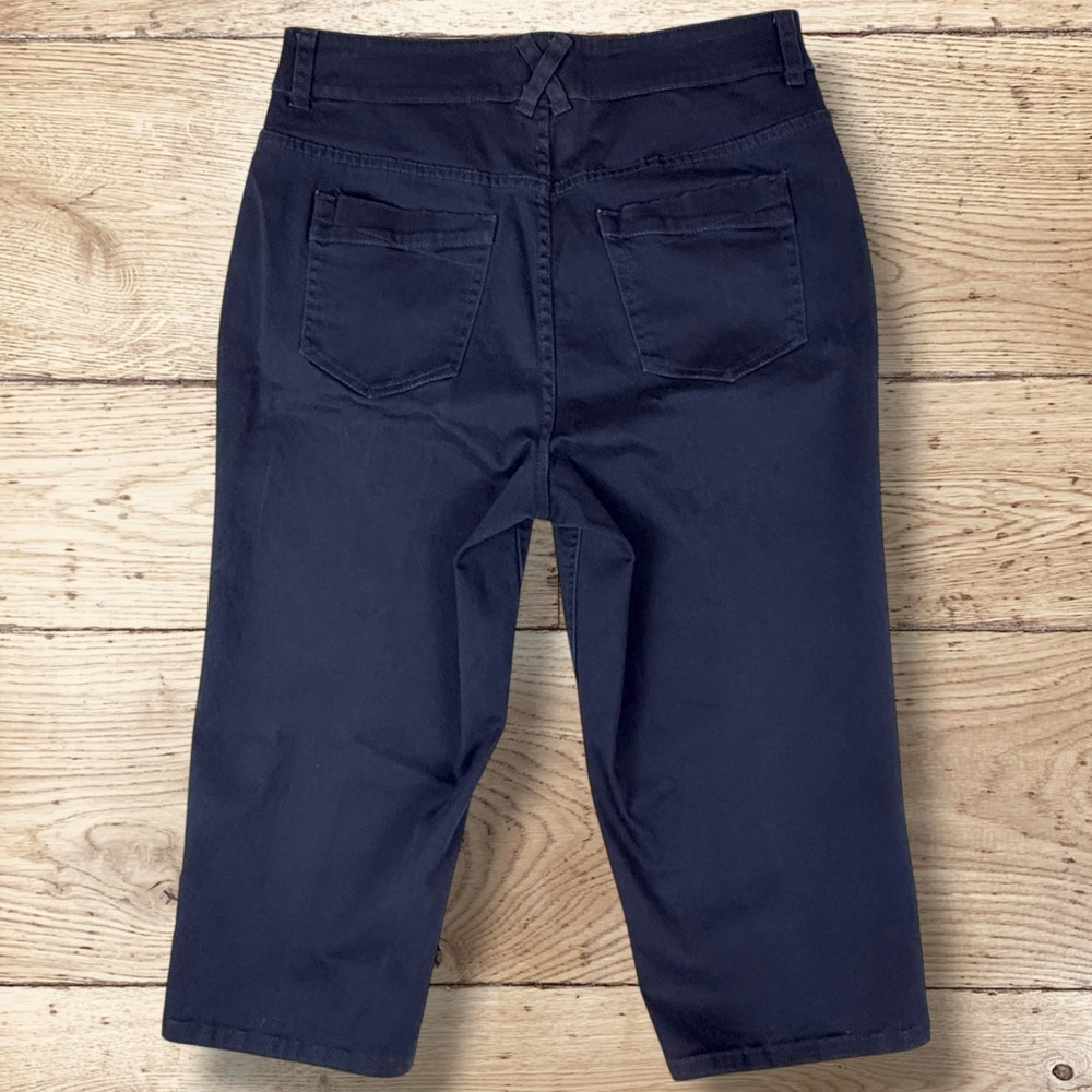 CHRISTOPHER & BANKS Capri Jeans Pants Women's Size‎ 8 Navy - Picture 4 of 9